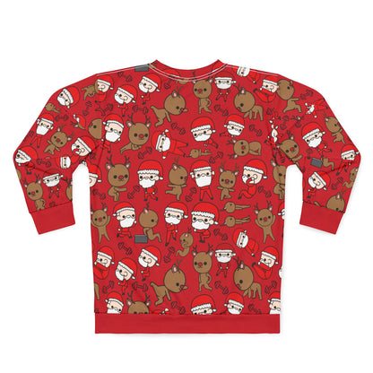 FitMas Sweatshirt – Santa & Reindeer Gym Edition