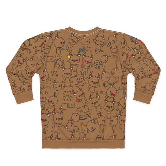 Reindeer PE – All-Over Print Sweatshirt for PE Teachers