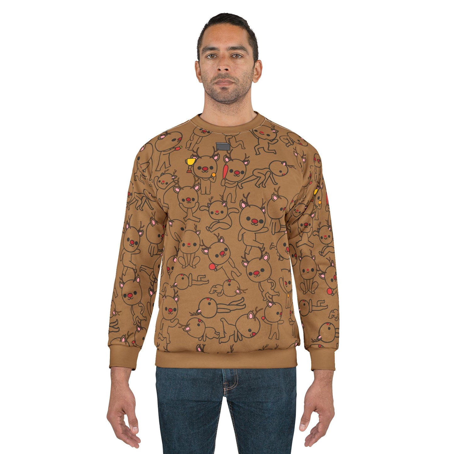 Reindeer PE – All-Over Print Sweatshirt for PE Teachers