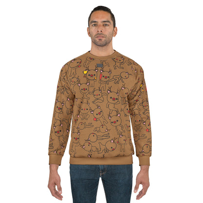 Reindeer PE – All-Over Print Sweatshirt for PE Teachers
